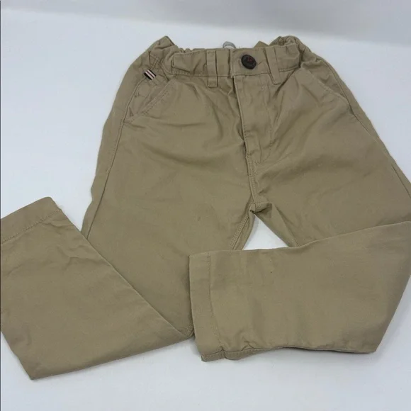 Zara Boys Kids Tan Pants zipper and pockets size 3/4 adjustable waist - Picture 2 of 11